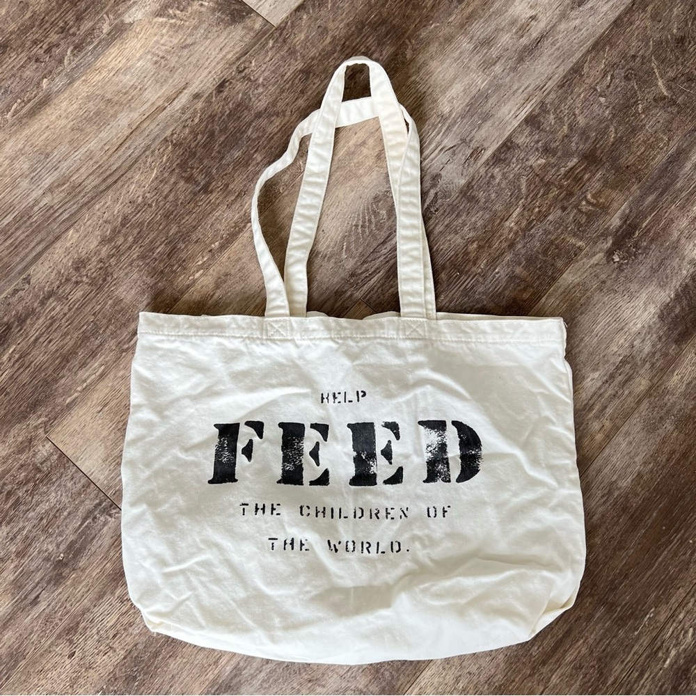 Like new! FEED Reusable Large Canvas Bag